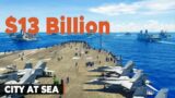 Life Inside $13 Billion US Navy Aircraft Carrier Battling Massive Waves
