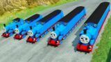 Long & Short Thomas the Tank Engine vs DOWN OF DEATH | BeamNG.Drive