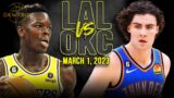 Los Angeles Lakers vs OKC Thunder Full Game Highlights | March 1, 2023 | FreeDawkins