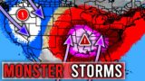 MONSTER Storms to cause MAJOR Tornado Outbreaks! More Major Snowstorms out West!