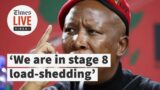 Malema says Ramaphosa has already resigned, SA is in stage 8 load-shedding