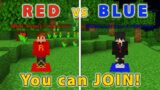 Minecraft Red vs Blue Event | You Can Join The Next One!