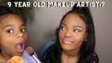 My 9 Year Old Niece Does My Makeup | Jasia Shi