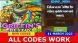 *NEW UPDATE CODES* [EVENT!] Griffin's Destiny ROBLOX | ALL CODES | March 11, 2023