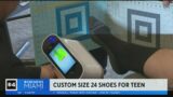 National sneaker brand comes to rescue of teen with unusual foot size