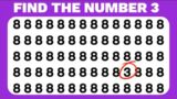 Only 1 % Can Guess Find the odd Number and Letter – Spotthe difference!