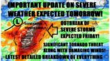 Outbreak of severe storms expected Friday! Strong tornadoes possible. Latest detailed breakdown!