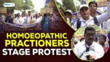 Private Homoeopathic Practitioners stage protest