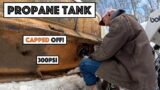 Propane Tank Capped Off (300psi) Window Moved, Custom Bird Block,  (Shop Addition)