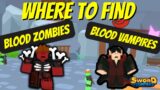 Roblox Sword Fighters Simulator // Where to Find Blood Zombie & Vampire in Mystic Mines