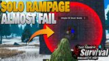 SOLO ON RAMPAGE SERVER I ALMOST FAIL THIS RAID AND I RAGE QUIT SOLO PART 1 LAST ISLAND OF SURVIVAL