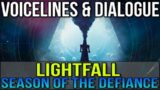 SPOILERS! NEW Voice Lines & Dialogue from LIGHTFALL have been LEAKED!  [Destiny 2 Lightfall]