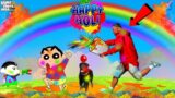 Shinchan And Franklin Saving Holi From Evil Rangoli Monster in GTA5 || SumitOP