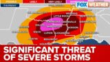 Significant Threat Of Severe Weather With Tornadoes Likely Across South On Thursday