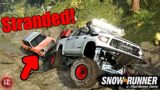 SnowRunner: Jeep Renegade got STRANDED! (Blown Engine) Tundra To The RESCUE!! RP