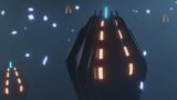 Spacecraft Fleet Drifting in Space – 3D Animation in Blender