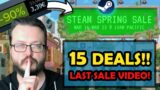Steam Spring Sale 2023! 15 Great Deals in this Last Sale Video! RTS, FPS, Adventure, RPG