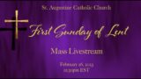 Sunday Mass Livestream – First Sunday of Lent (Feb. 26, 2023)