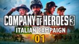 THE INVASION OF ITALY BEGINS! Company of Heroes 3 – Italian Campaign #1