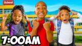 THE PRINCE FAMILY KIDS FIRST DAY OF SCHOOL MORNING ROUTINE!!