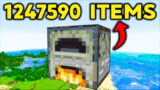THIS FURNANCE SMELTS 1,247,590 ITEMS in Minecraft Hardcore (Hindi)