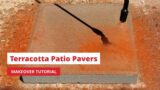 Terracotta Patio Pavers Makeover Tutorial