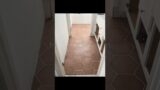 Terracotta hexagon tile floor for toilet and bathroom