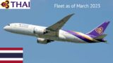 Thai Airways Fleet as of March 2023