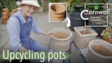 Upcycling terracotta garden pots