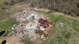 04-03-2023 McNairy County, TN – Tornado Destruction – Homes Destroyed – Cell Tower Mangled – Drone