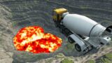 Cars vs Leap of Death Jumps into Lava Moon Gravity #175 – BeamNG.drive | #beamng