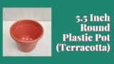5 5 Inch Round Plastic Pot Terracotta
