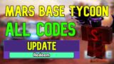 ALL Mars Base Tycoon CODES | Roblox Mars Base Tycoon Codes (April 2023)
