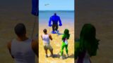 Angry Hulk & She Hulk Fight Strongest Blue Hulk & Monsters in Gta 5 #shorts #gta5