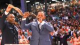 Apostle Alph LUKAU announcing VICTORY by BLOWING THE SHOFAR