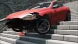 BeamNG Drive – DEATH STAIRS VS CARS #1