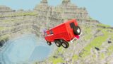 BeamNG drive – Leap Of Death Car Jumps & Falls Into water