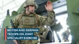 British Army specialists join German counterparts on exercise