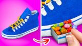 COOL WAYS TO SNEAK CANDIES INTO CLASS || Cool Life Hacks with Your Favorite Food By 123 GO!GOLD