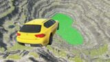 Cars vs Leap of Death Jumps into Green Water #133 – BeamNG.drive