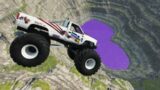 Cars vs Leap of Death Jumps into Purple Water #155 – BeamNG.drive