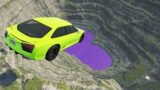 Cars vs Leap of Death Jumps into Purple Water #159 – BeamNG.drive