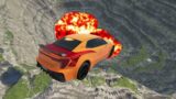 Cars vs Leap of Death Lava | BeamNG drive