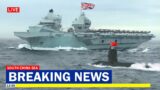 China Panic!: UK's Aircraft Carrier Warns Chinese Submarine that is hunting them in South China Sea