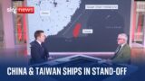 China & Taiwan ships in stand-off near sensitive buffer zone