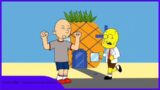 Classic Caillou Yells At Spongebob and Hurts His Feelings/Grounded/Sent to China