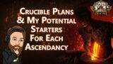 Crucible Plans & My Potential League Starters For Each Ascendancy – Path of Exile 3.21