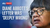 Diane Abbott's letter 'deeply wrong, historically wrong and offensive' – Labour's Pat McFadden