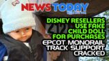 Disney Resellers Use Fake Child Doll For Purchases, EPCOT Monorail Track Support Cracked