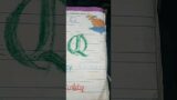 Drawing letter "Q" in Fraktur with crayon (time-lapse)